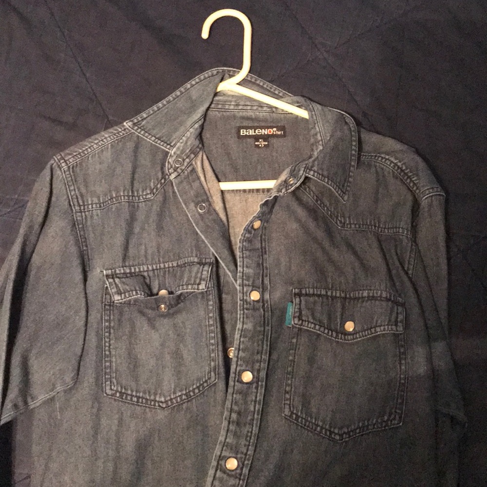 Jean button shirt